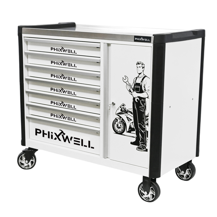 719516 Шкаф для инструментов новой модели PHIXWELL с 7 ящиками