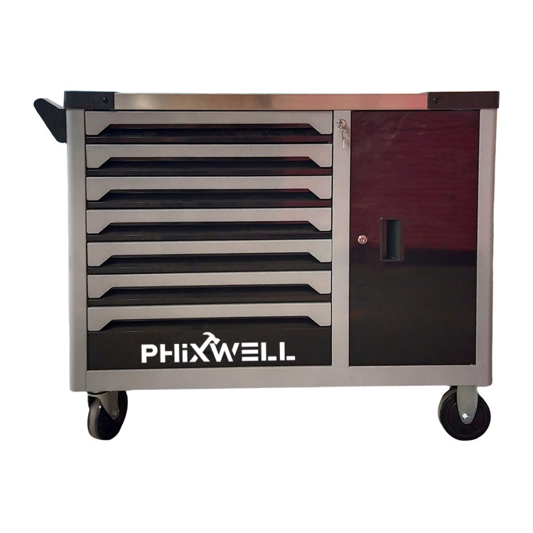 719514 PHIXWELL Шкаф для инструментов с 7 ящиками и боковой дверцей