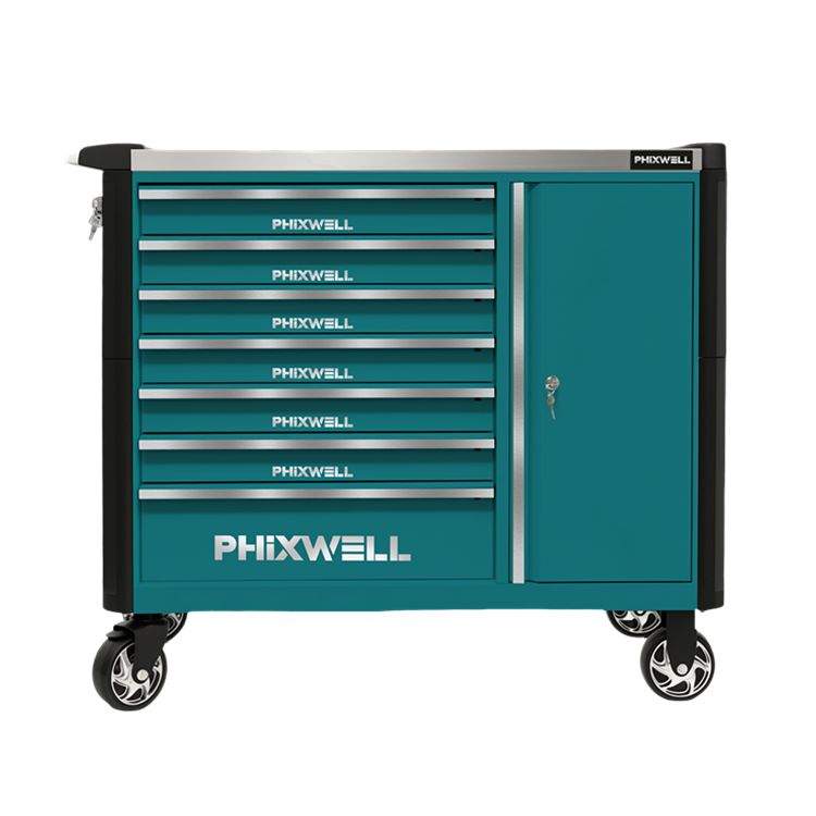 719516 Шкаф для инструментов новой модели PHIXWELL с 7 ящиками