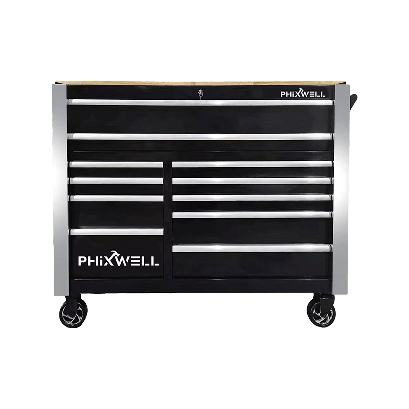 719520PHIXWELL Шкаф для инструментов с 11 ящиками и набором инструментов из 377 предметов